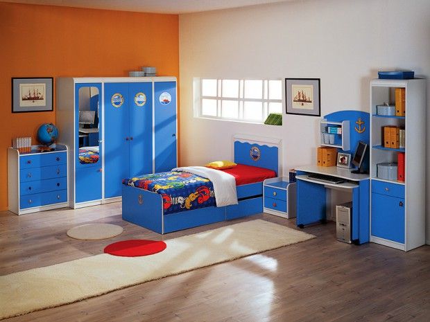 Įvairūs baldų vaikų kambario dekoravimo stiliai